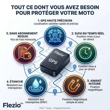 Véloxis – Traceur GPS Moto Sans Abonnement