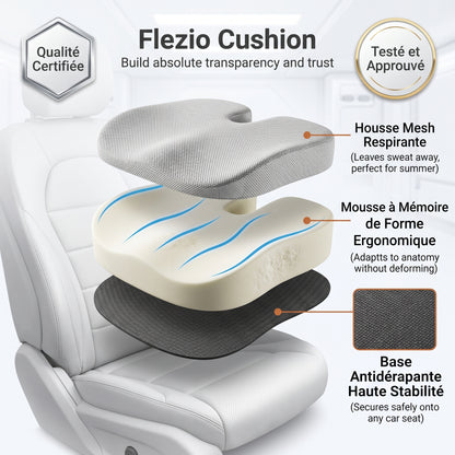 Sièvelo – Rehausseur de Siège Auto Coussin Ergonomique