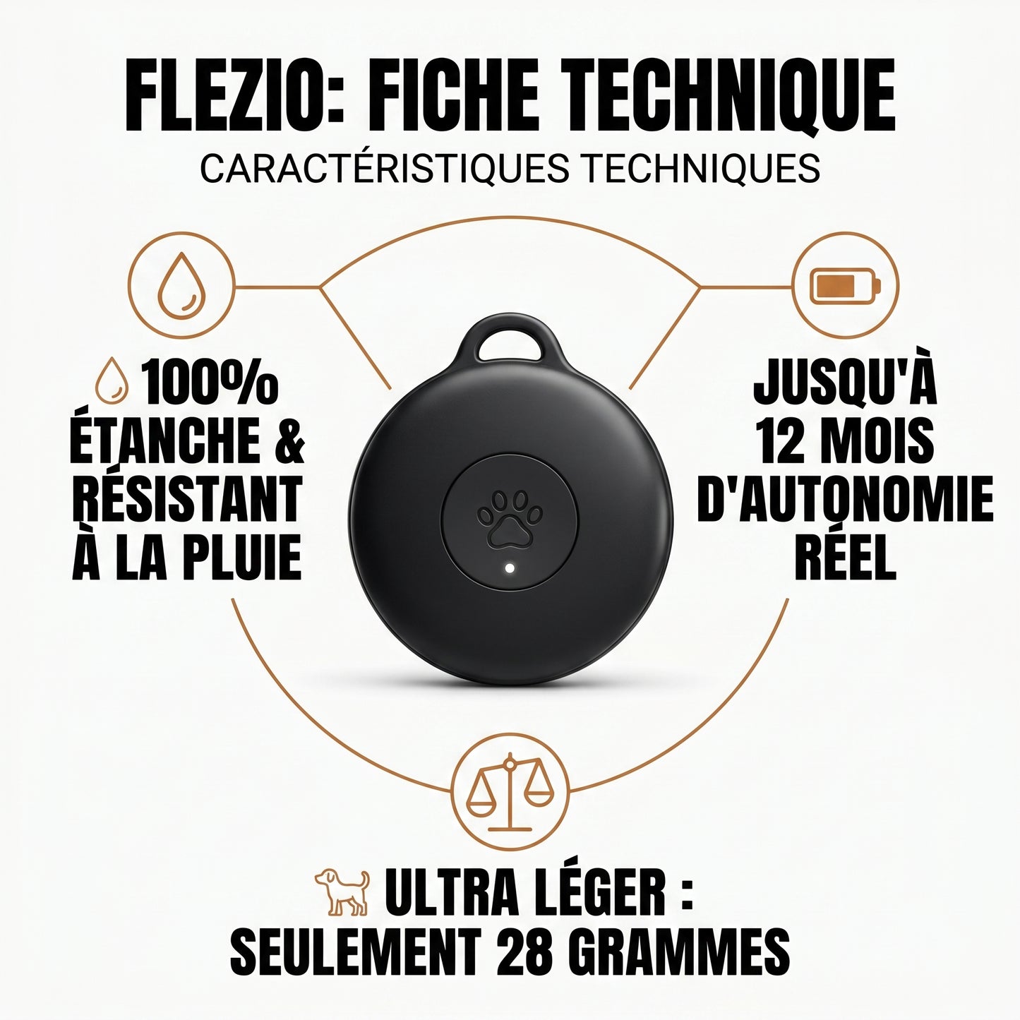 Pavori – Traceur GPS Chien Sans Abonnement