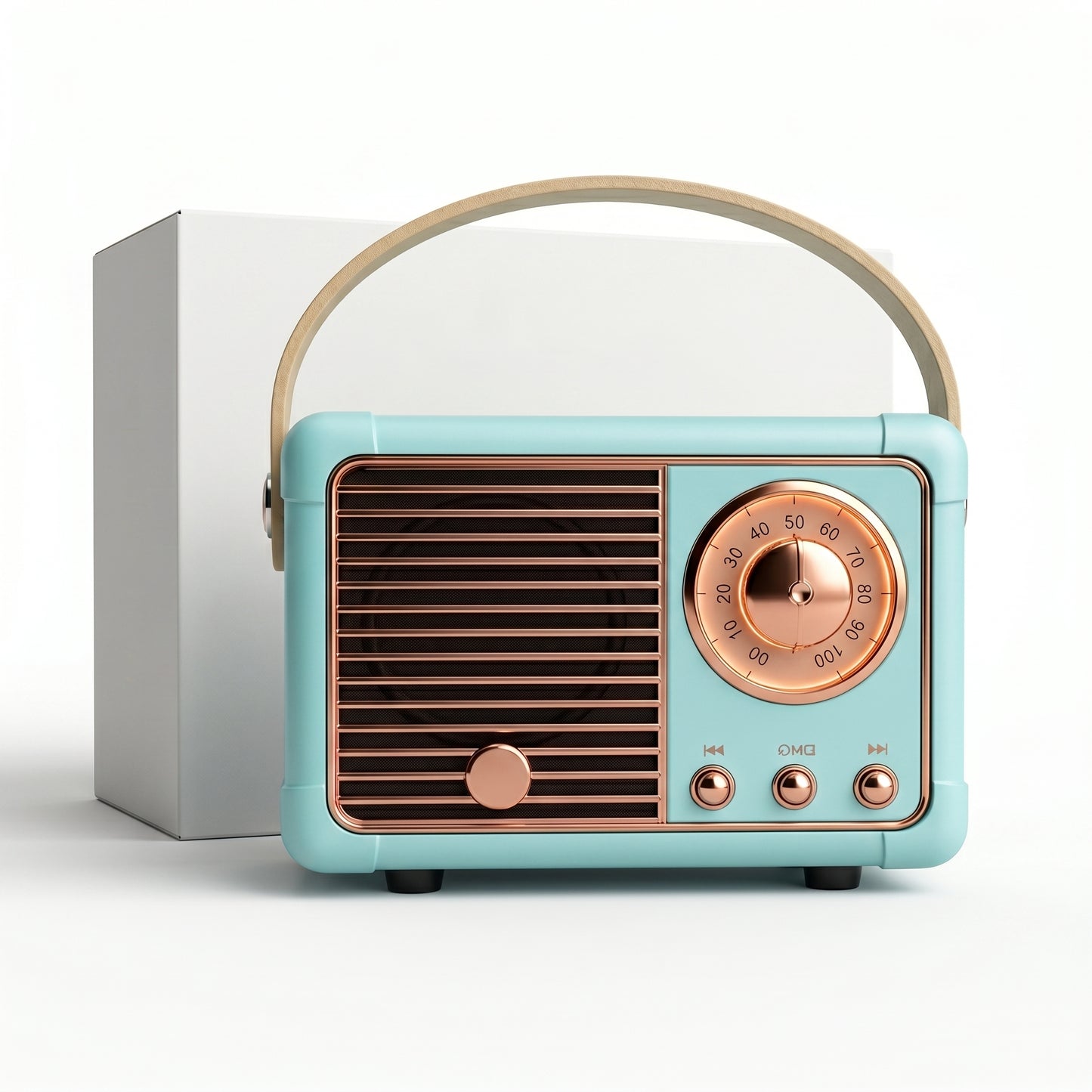Enceinte Bluetooth Vintage Portable - USB et Carte TF