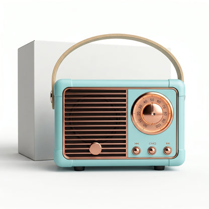 Enceinte Bluetooth Vintage Portable - USB et Carte TF