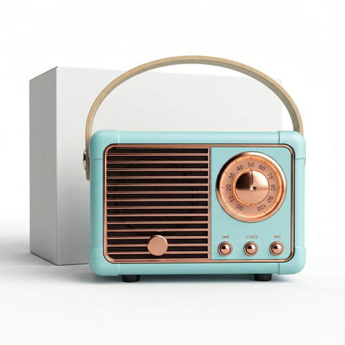 Enceinte Bluetooth Vintage Portable - USB et Carte TF