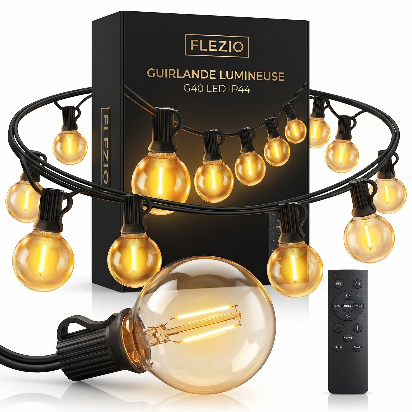 Lumivane – Guirlande Lumineuse Extérieur Guinguette