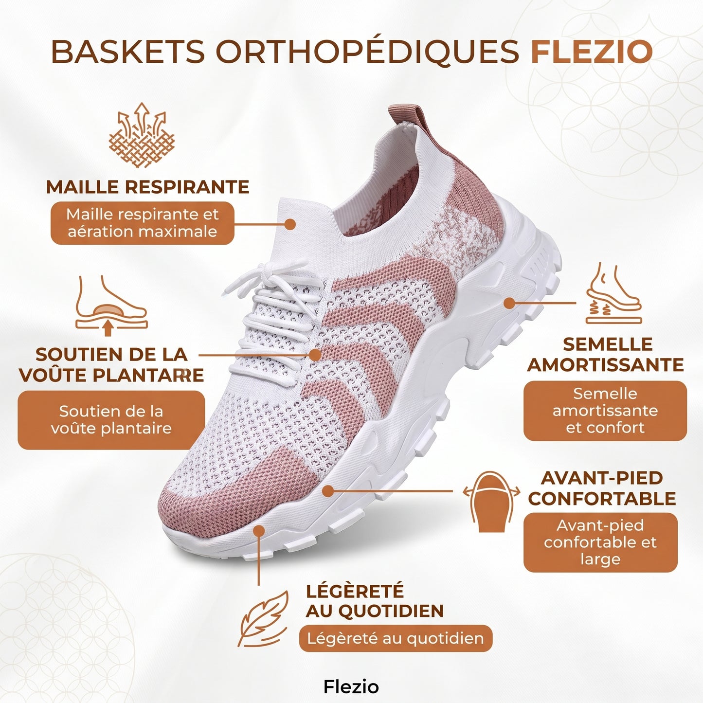 Veliane – Baskets Orthopédiques Femme Confort
