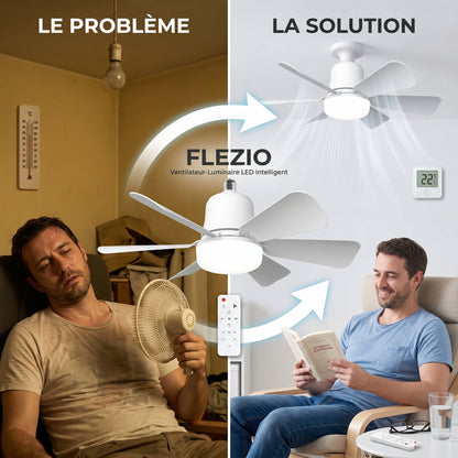 Veltara – Plafonnier Ventilateur LED