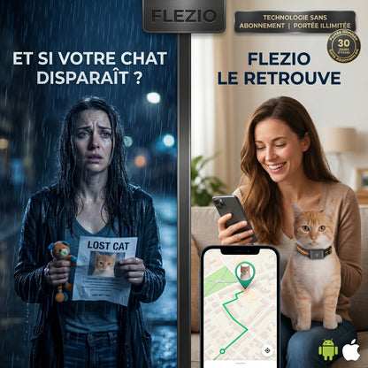 Felinox – Collier GPS Chat Sans Abonnement