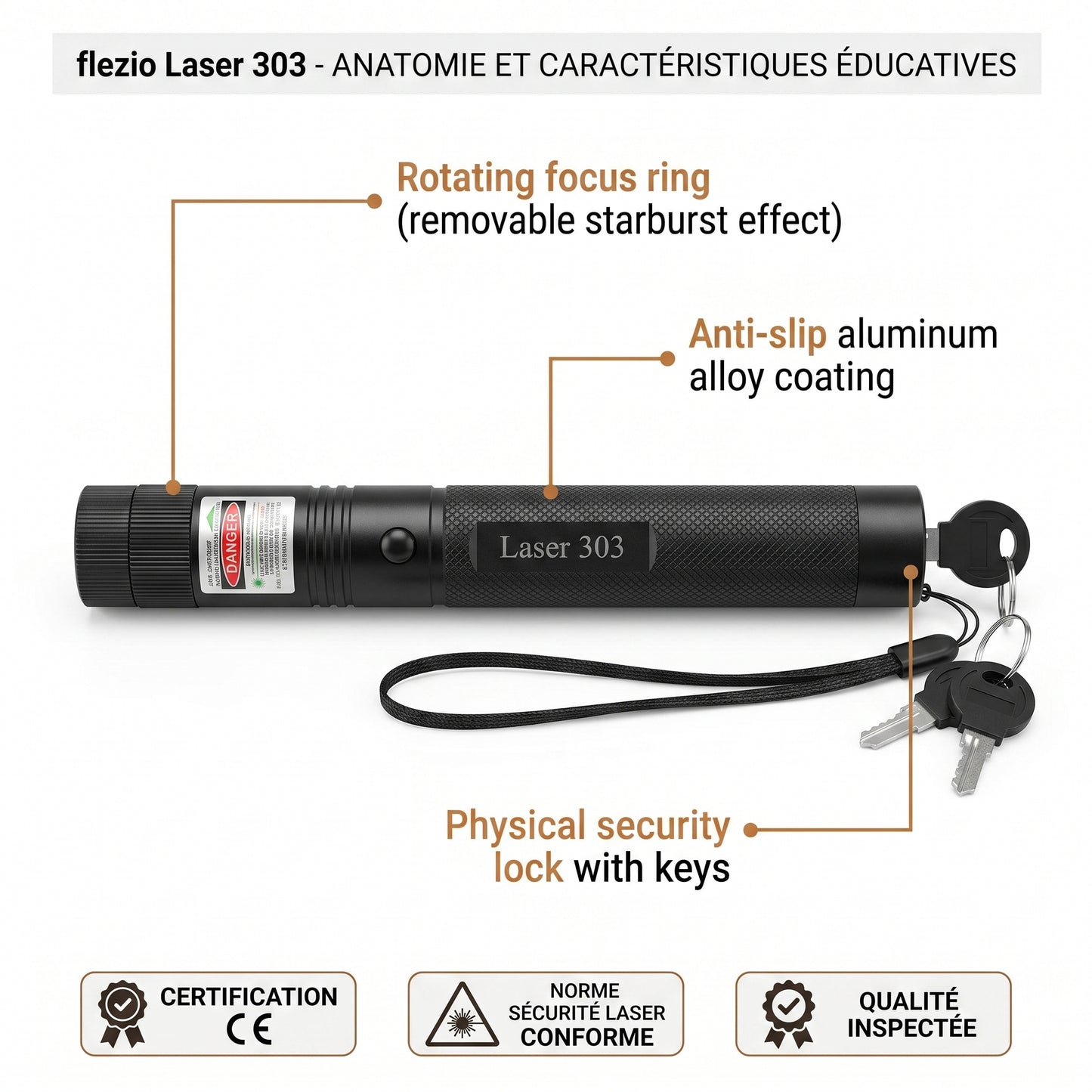 Lumiray – Pointeur Laser Vert Puissant
