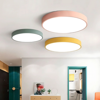 Plafonnier LED Design Scandinave - Bois Naturel et Acrylique