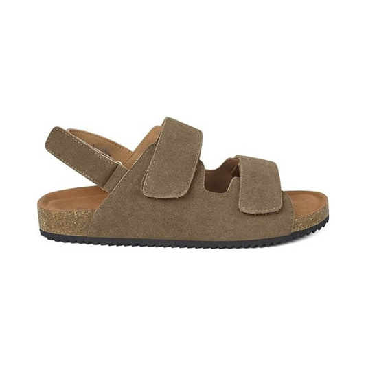 Sandales homme en cuir ouvert confort