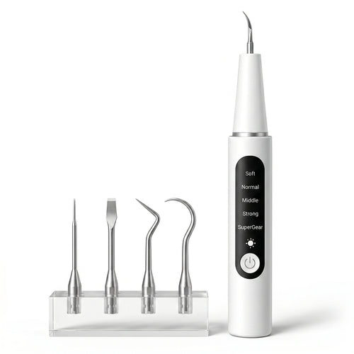 Détartreur Dentaire Électrique Rechargeable - 4 Embouts