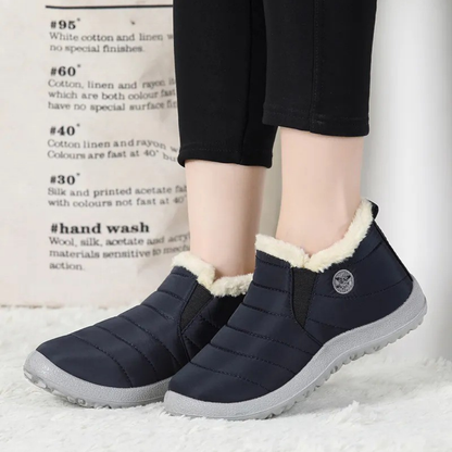 Bottines neige femme doublées fourrure, imperméables et antidérapantes