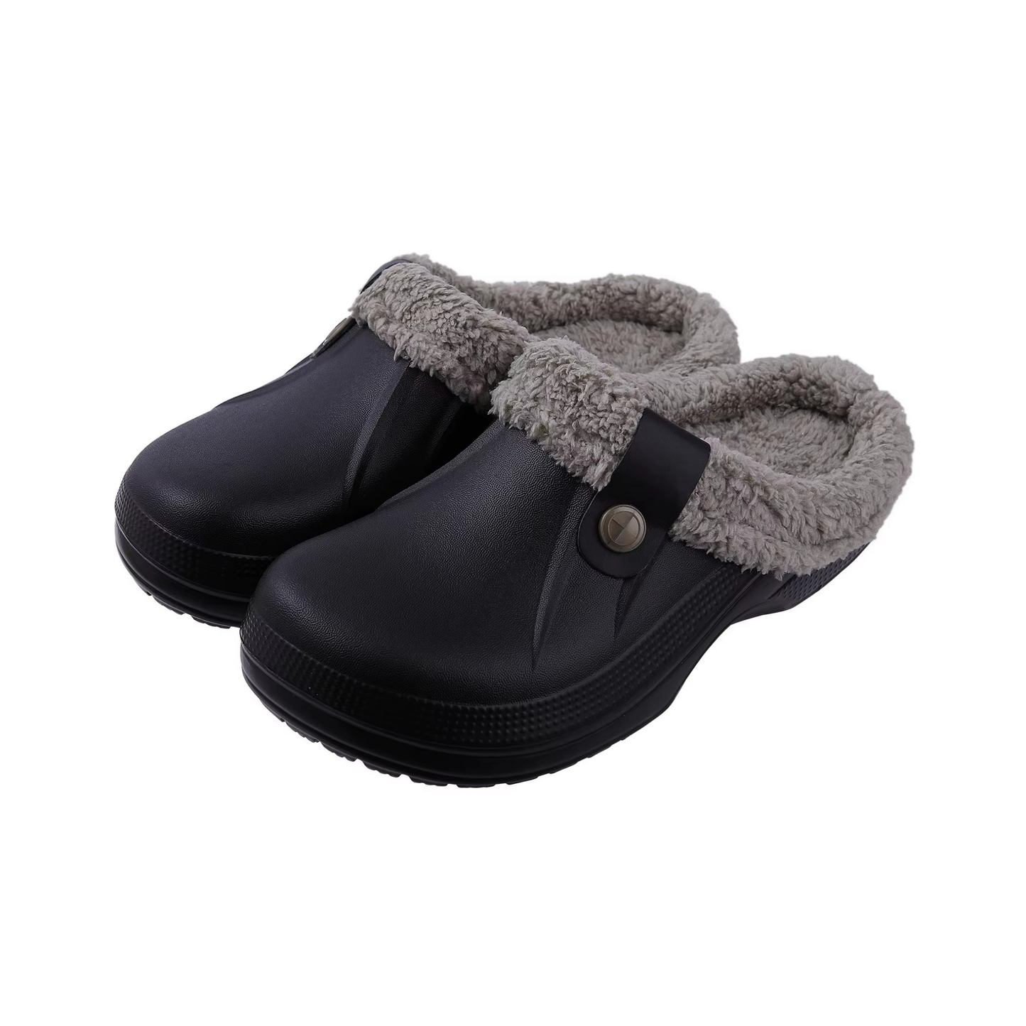 Sabots femme doublés en peluche, imperméables