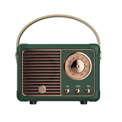 Enceinte Bluetooth Vintage Portable - USB et Carte TF