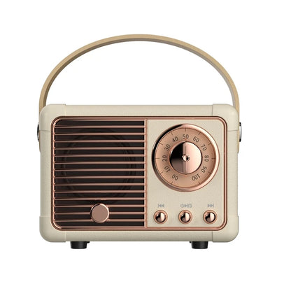 Enceinte Bluetooth Vintage Portable - USB et Carte TF