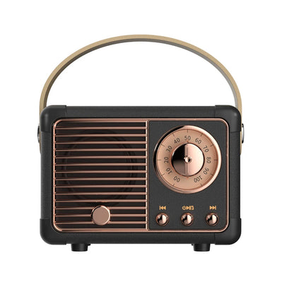 Enceinte Bluetooth Vintage Portable - USB et Carte TF