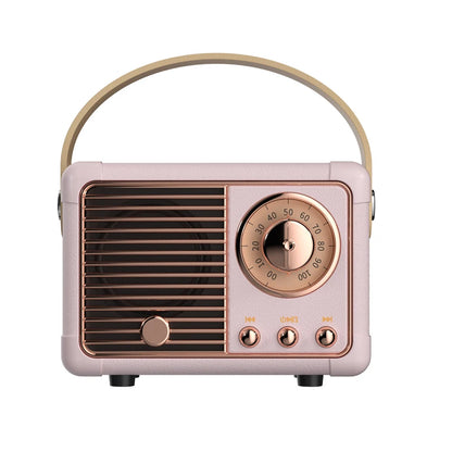 Enceinte Bluetooth Vintage Portable - USB et Carte TF