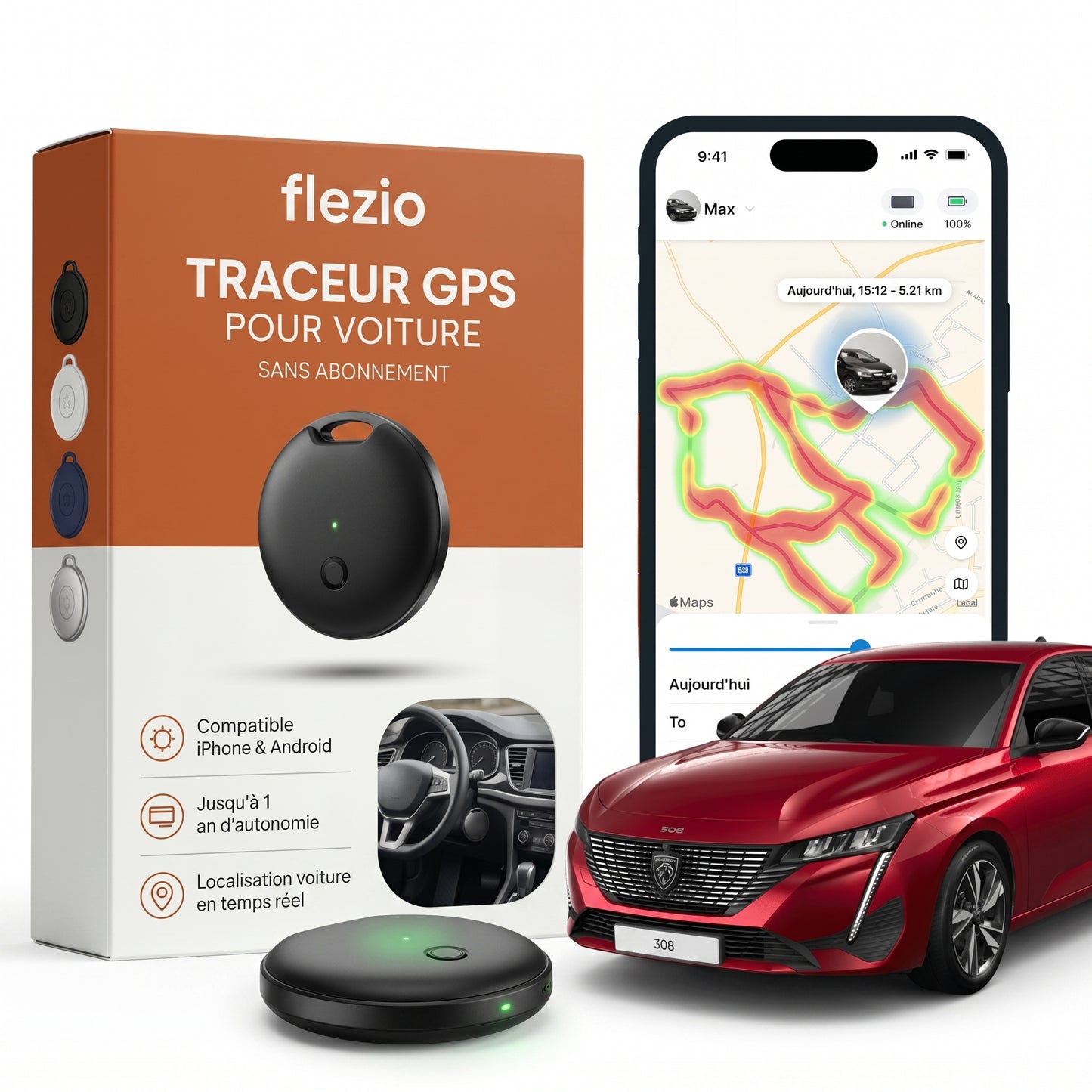 Veliox – Traceur GPS Voiture Sans Abonnement