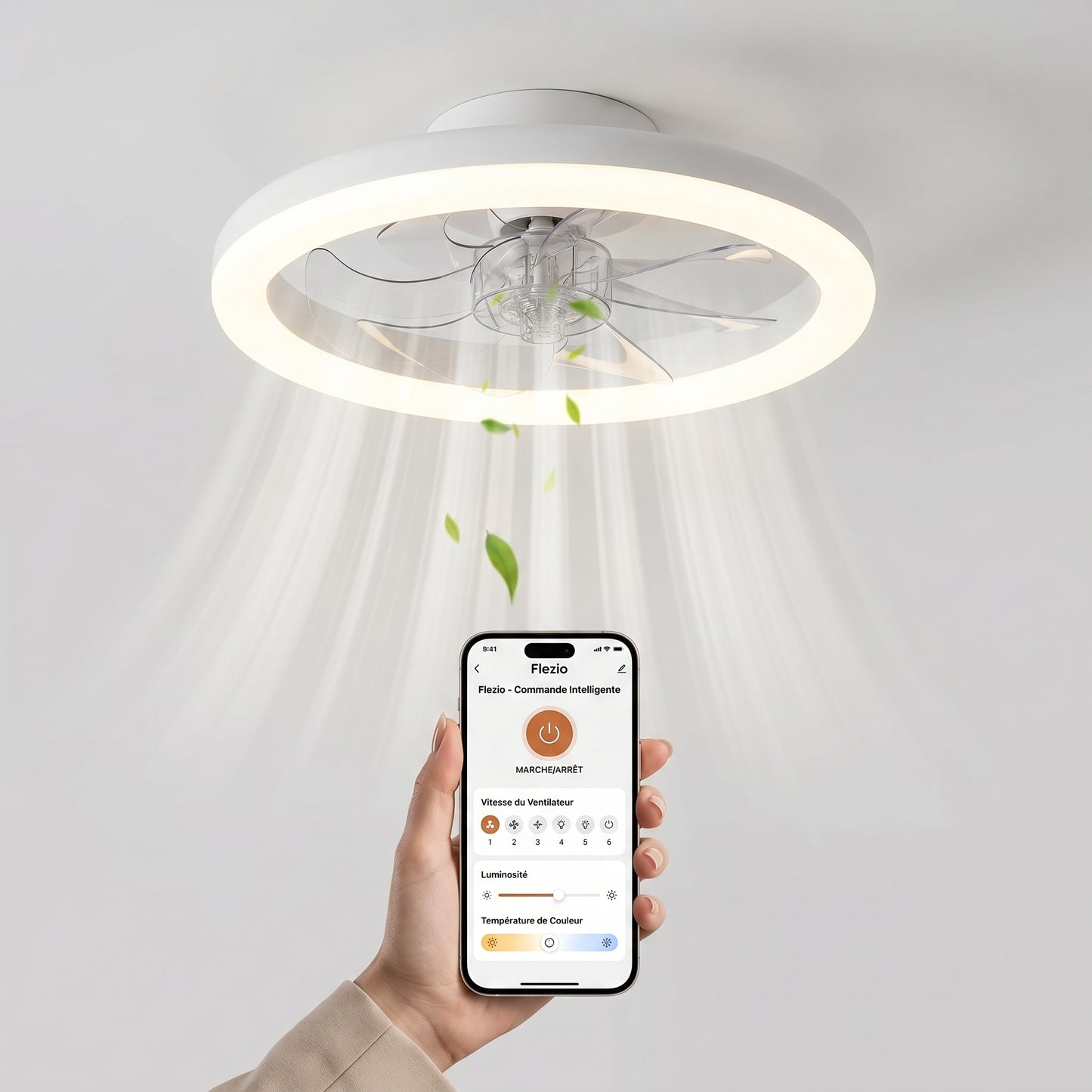 Aériva – Plafonnier Ventilateur LED