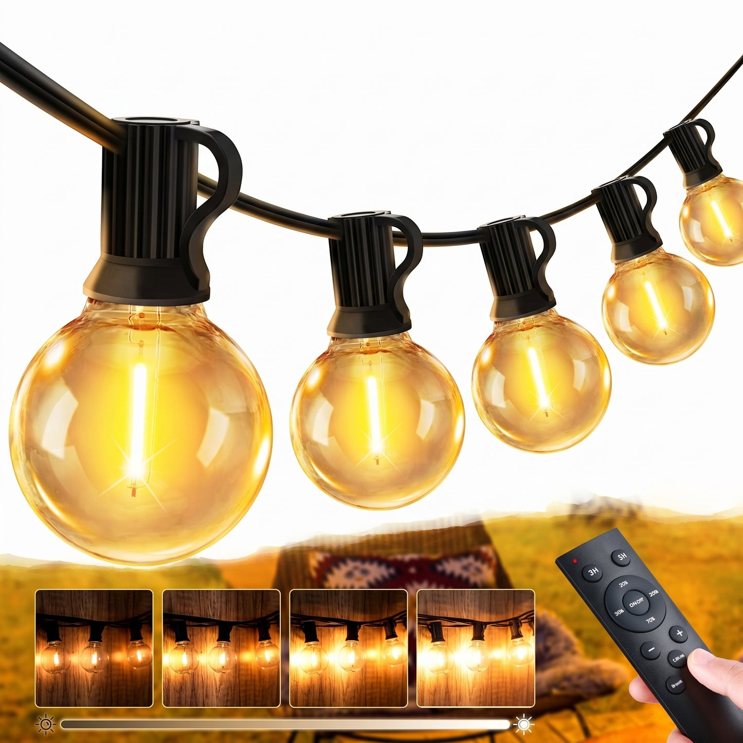 Lumivane – Guirlande Lumineuse Extérieur Guinguette