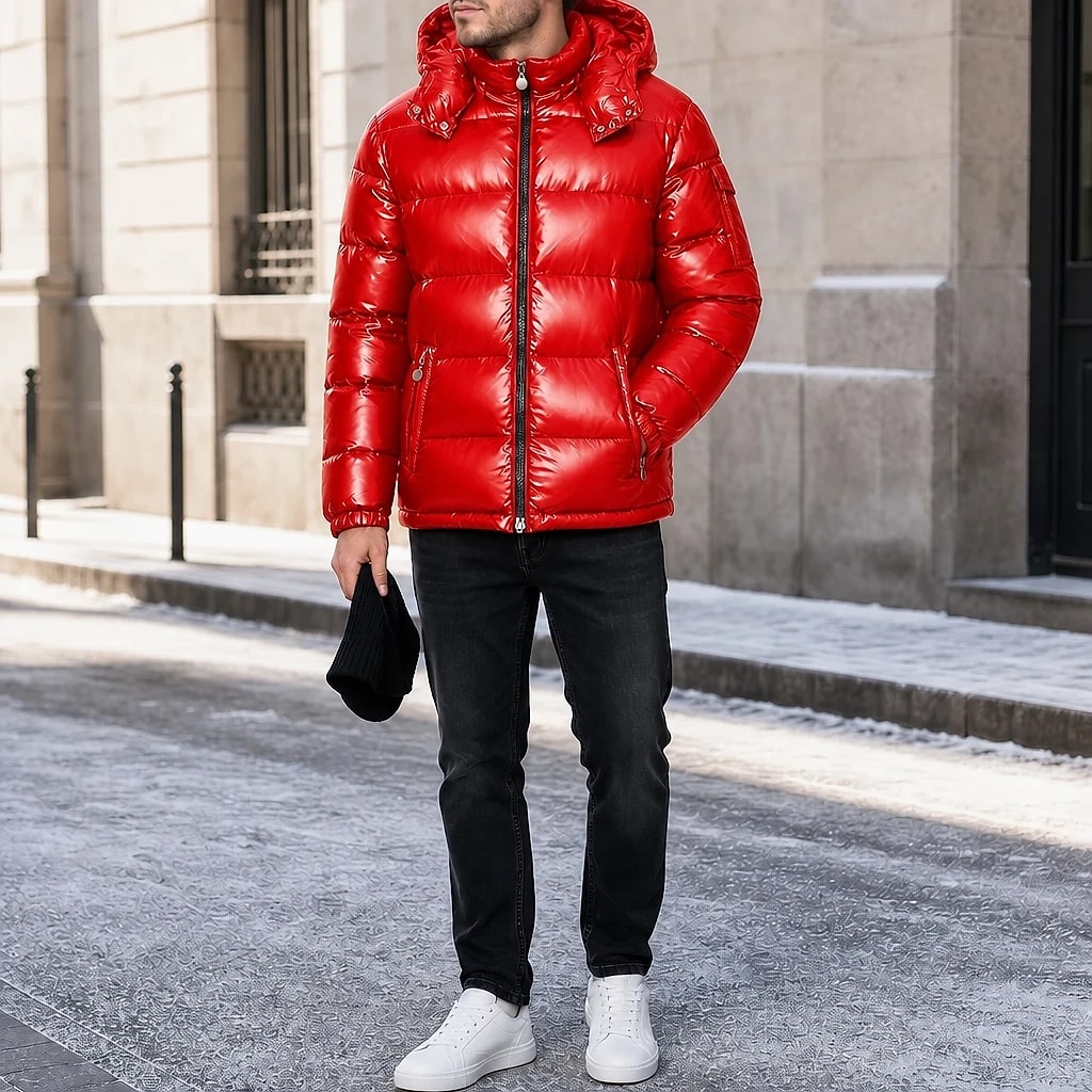 Arthur – Veste Matelassée Brillante Homme