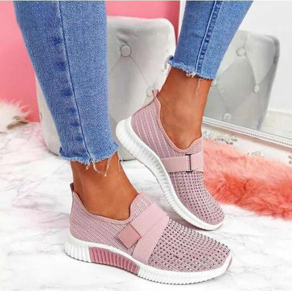 Baskets Légères Semelle Confort Fermeture Velcro