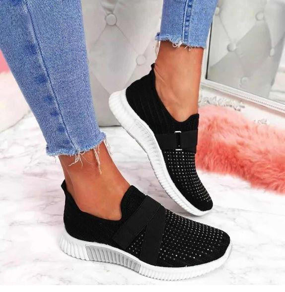 Baskets Légères Semelle Confort Fermeture Velcro