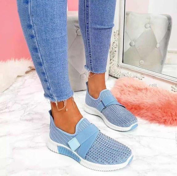 Baskets Légères Semelle Confort Fermeture Velcro