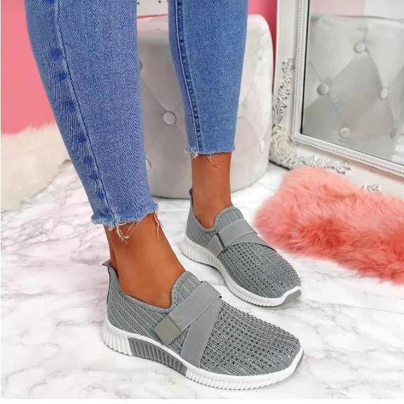 Baskets Légères Semelle Confort Fermeture Velcro