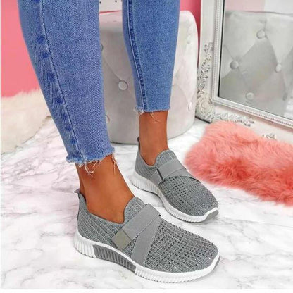 Baskets Légères Semelle Confort Fermeture Velcro