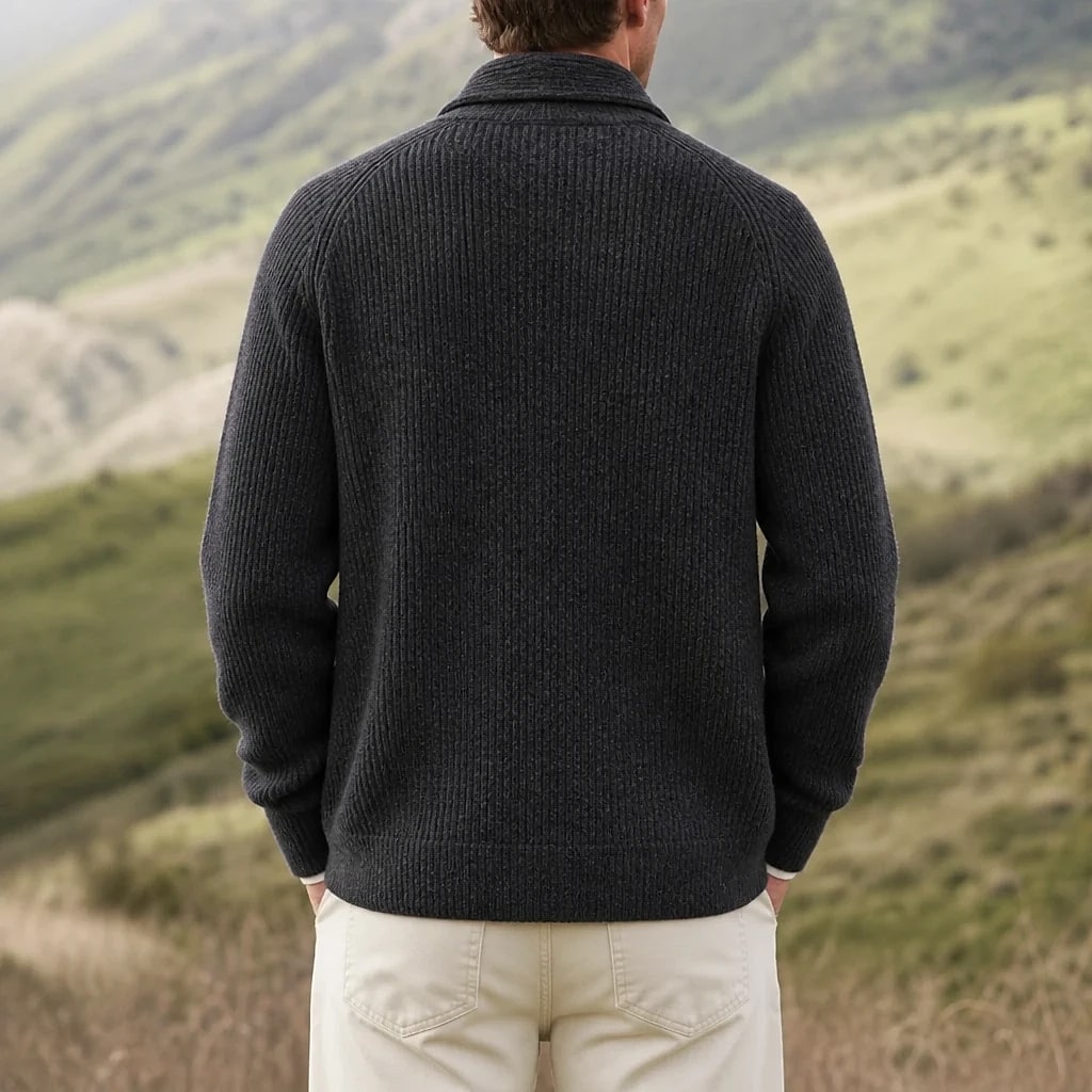 Cardigan Homme Laine Col en V