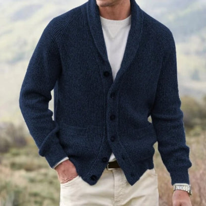 Cardigan Homme Laine Col en V