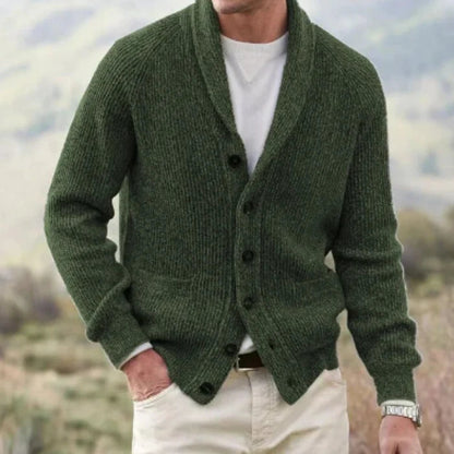 Cardigan Homme Laine Col en V