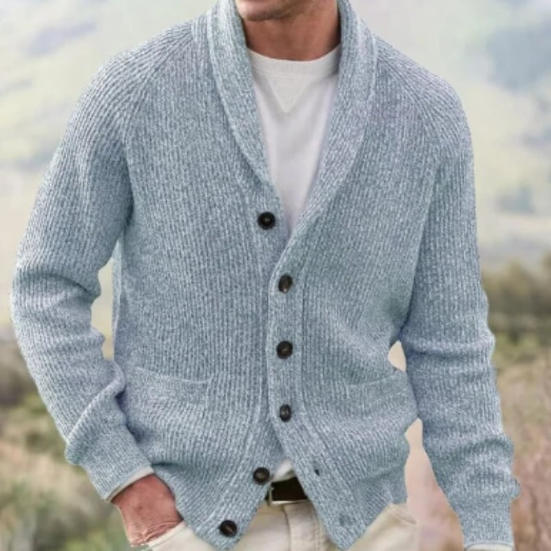 Cardigan Homme Laine Col en V