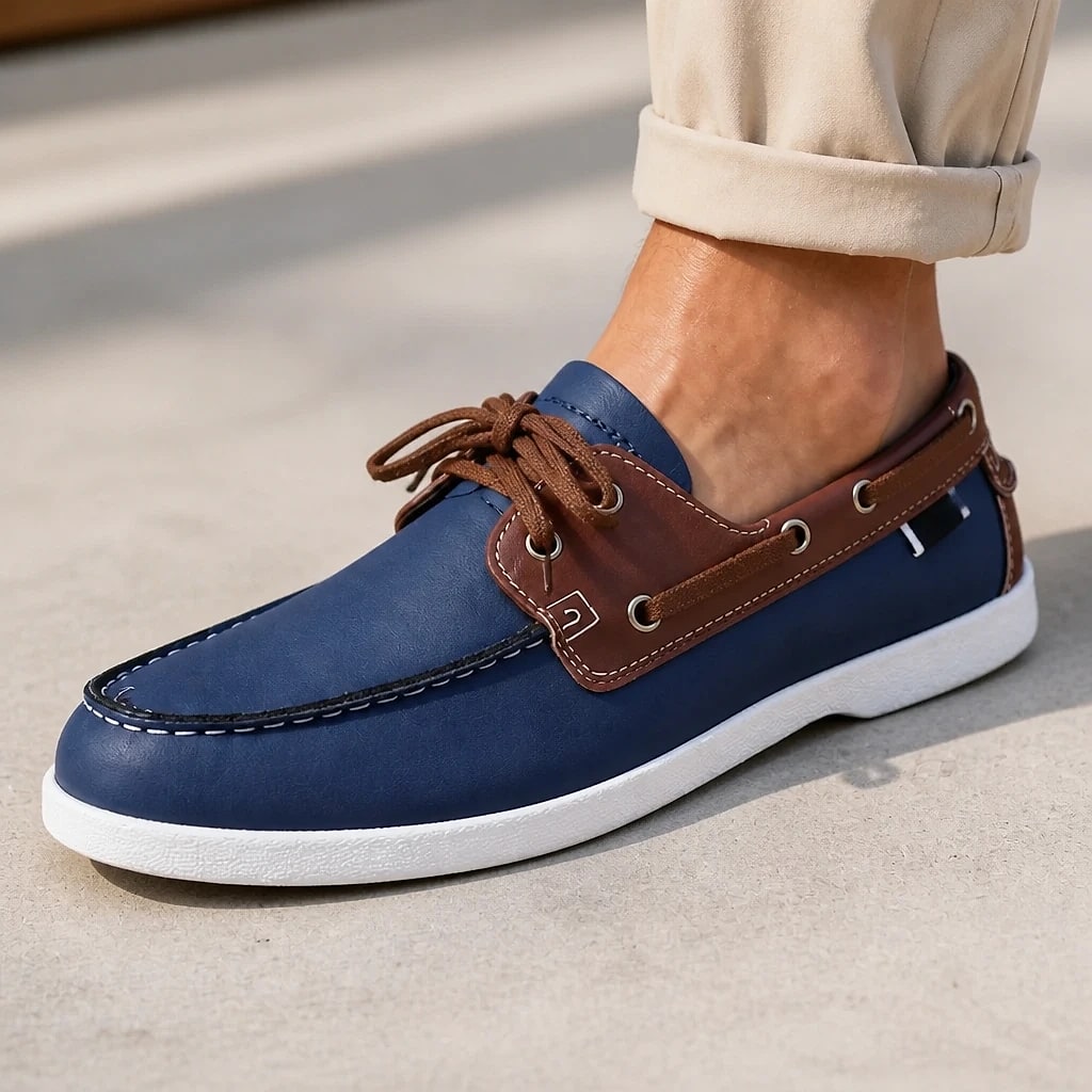 Chaussure Bateau Orthopédique Homme