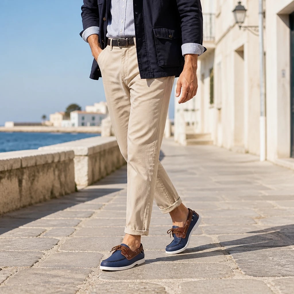 Chaussure Bateau Orthopédique Homme