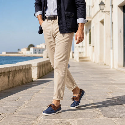 Chaussure Bateau Orthopédique Homme
