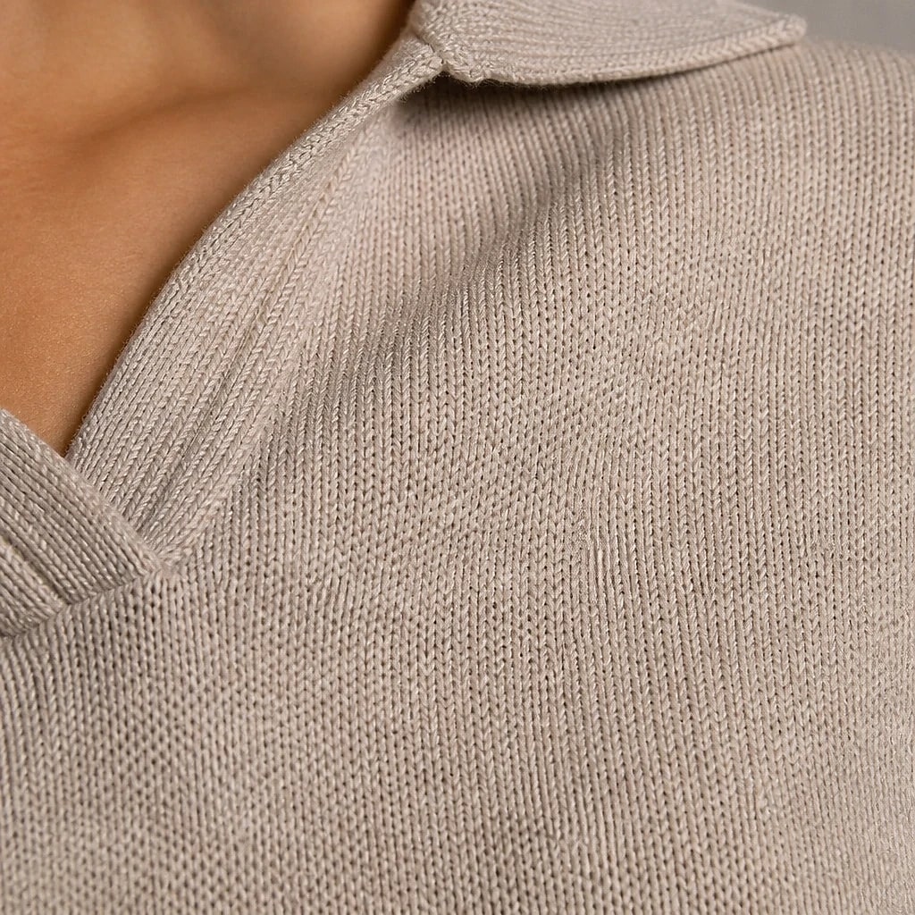Cléophée – Ensemble Pull Polo et Pantalon Large