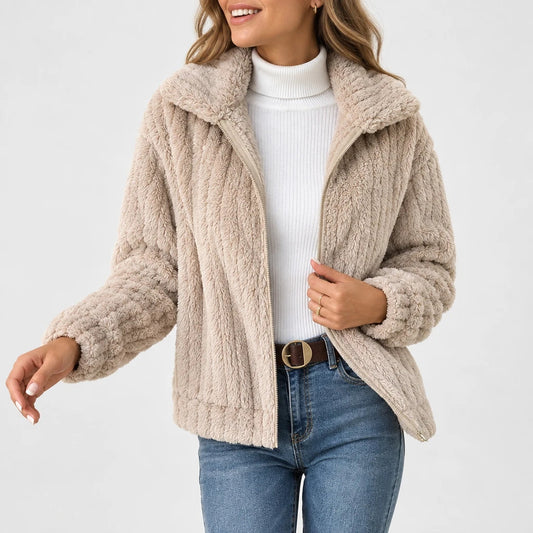 Delphira – Veste En Peluche Zippée