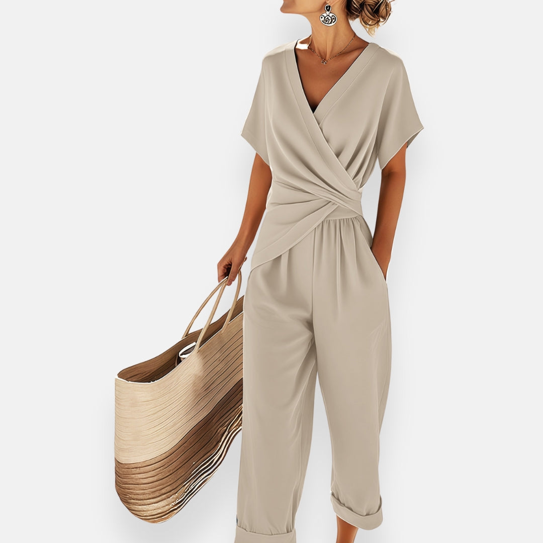 Ensemble Femme Drapé Nœud – Chic et Fluide