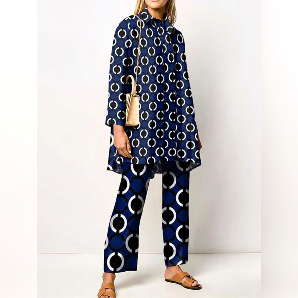 Ensemble Vintage Femme Blouse et Pantalon