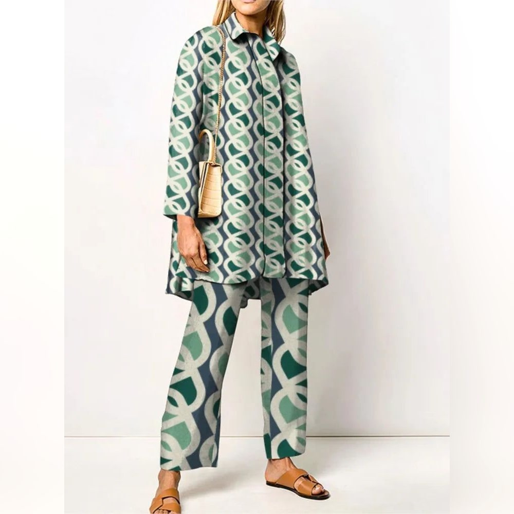Ensemble Vintage Femme Blouse et Pantalon