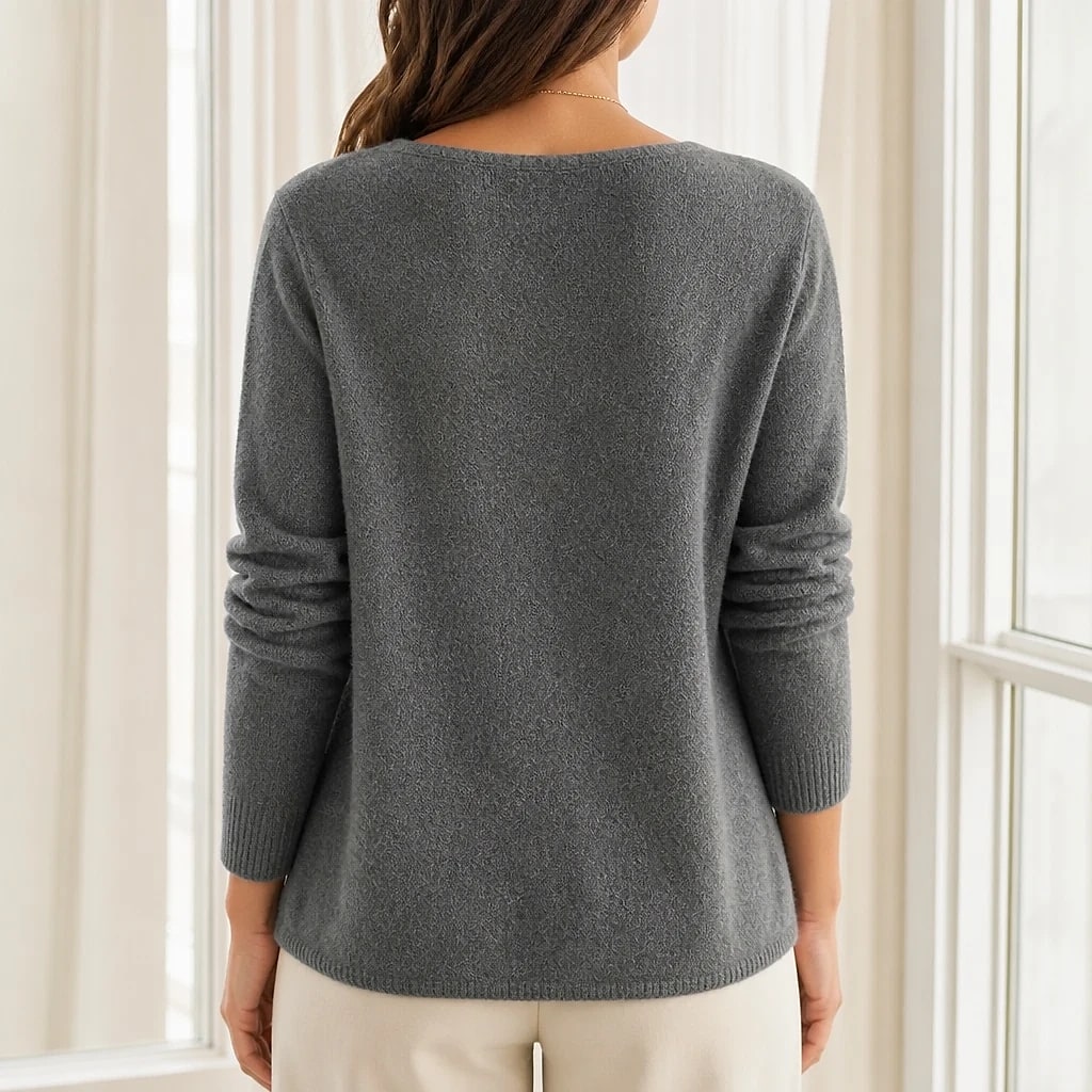 Gabrielle – Pull Maille Col Asymétrique