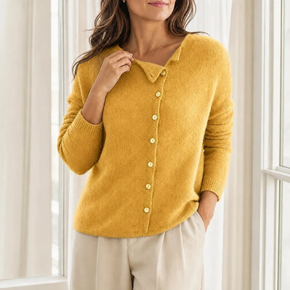 Gabrielle – Pull Maille Col Asymétrique