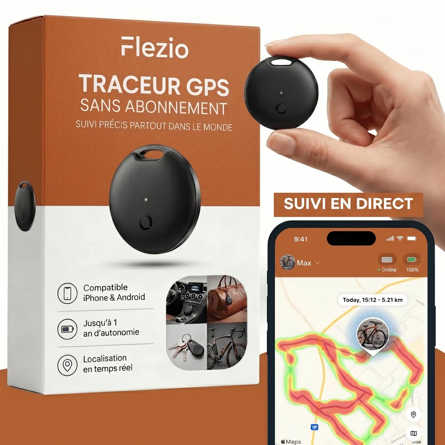 Trovex – Traceur GPS Sans Abonnement