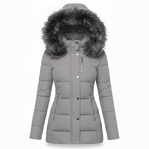 Parka Hiver Fourrure Matelassée Pour Femme