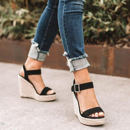 Isaline – Sandales Compensées Corde Confort