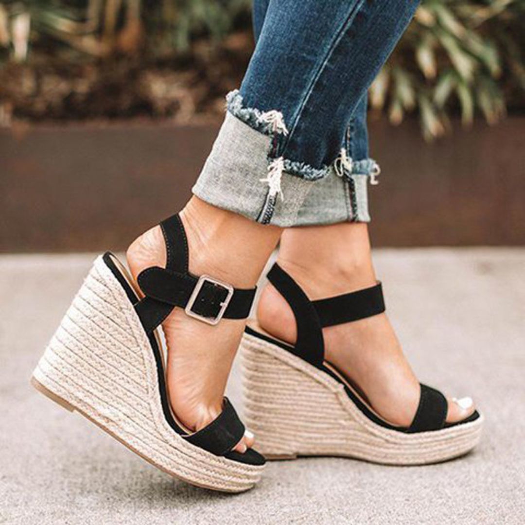 Isaline – Sandales Compensées Corde Confort