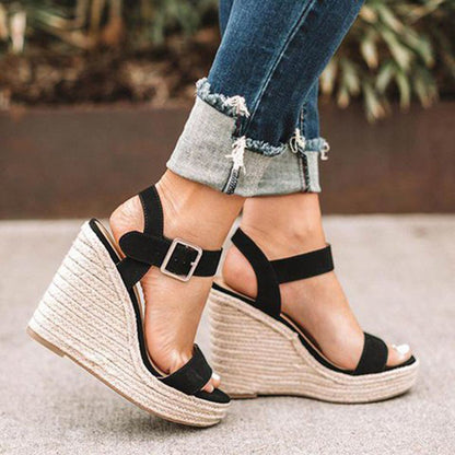 Isaline – Sandales Compensées Corde Confort