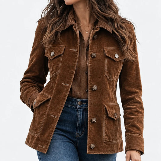 Magalya – Veste Chic Vintage Velours