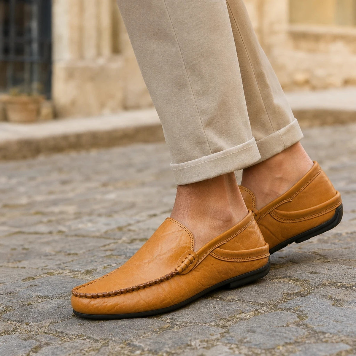 Mocassin Homme Cuir Sans Lacets